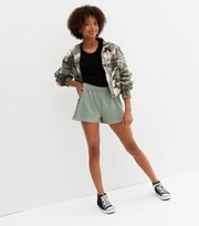 New Look Girls Light Green Jogger Shorts